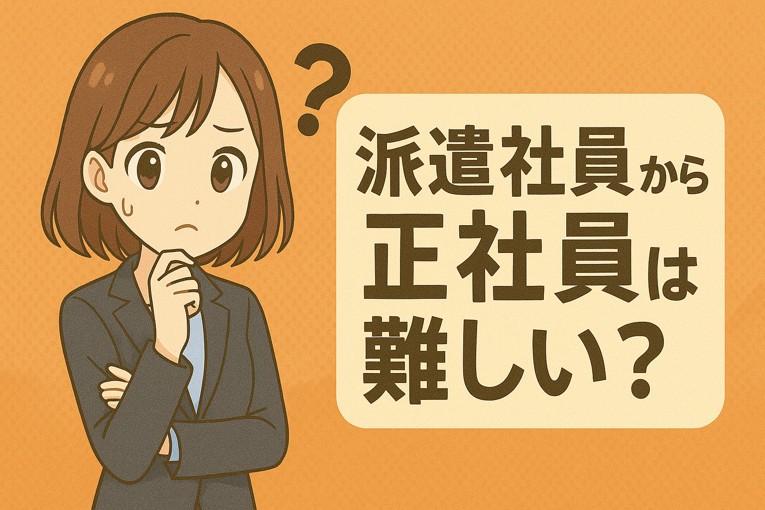 派遣社員から正社員は難しい？