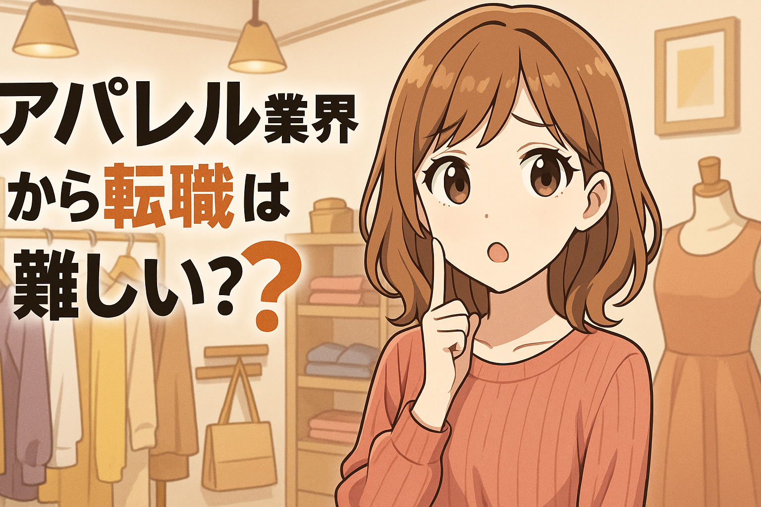 アパレル業界から転職は難しい？