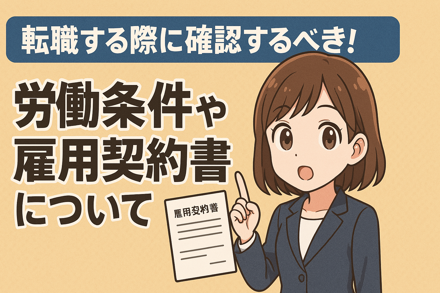 労働条件や雇用契約書