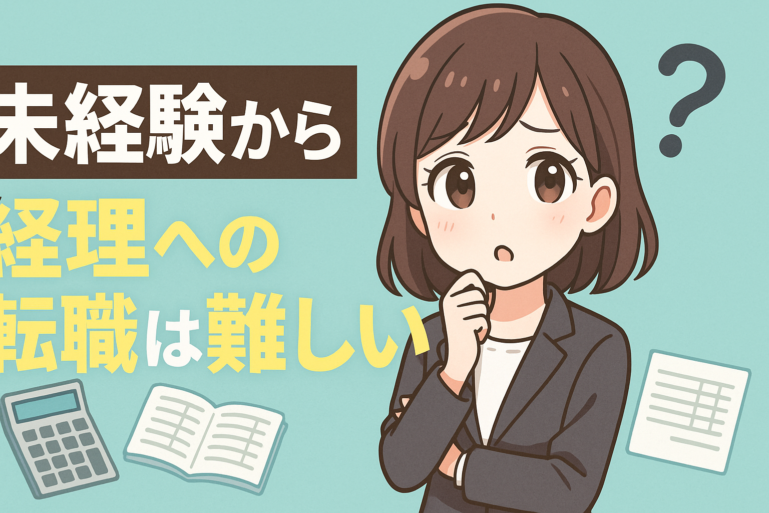 未経験から経理への転職は難しい？