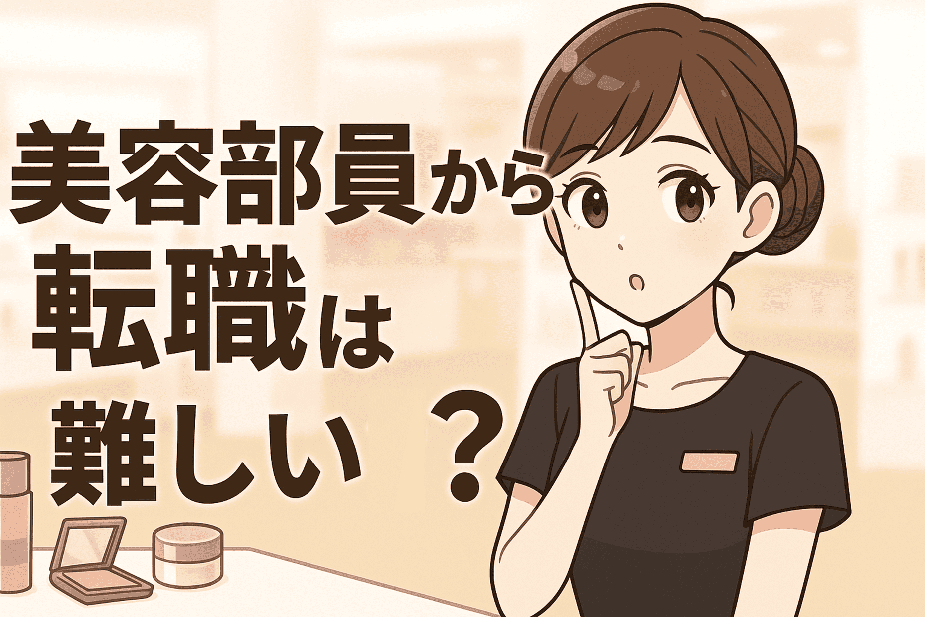 美容部員・販売員から転職は難しい？