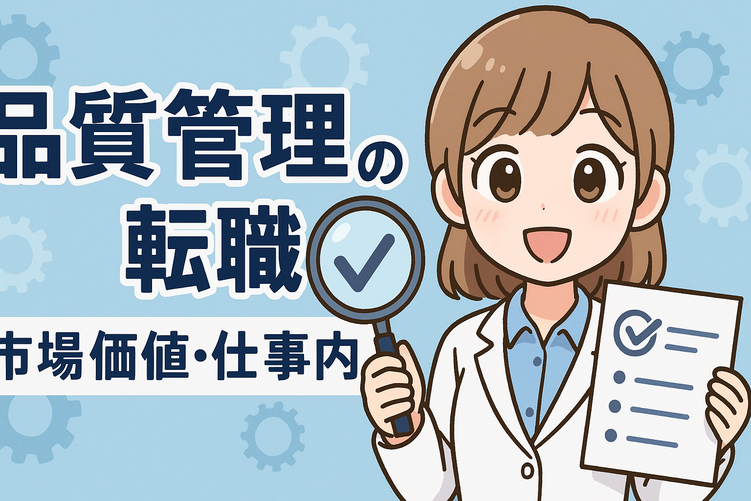 品質管理の転職｜市場価値・仕事内容・未経験からの就職