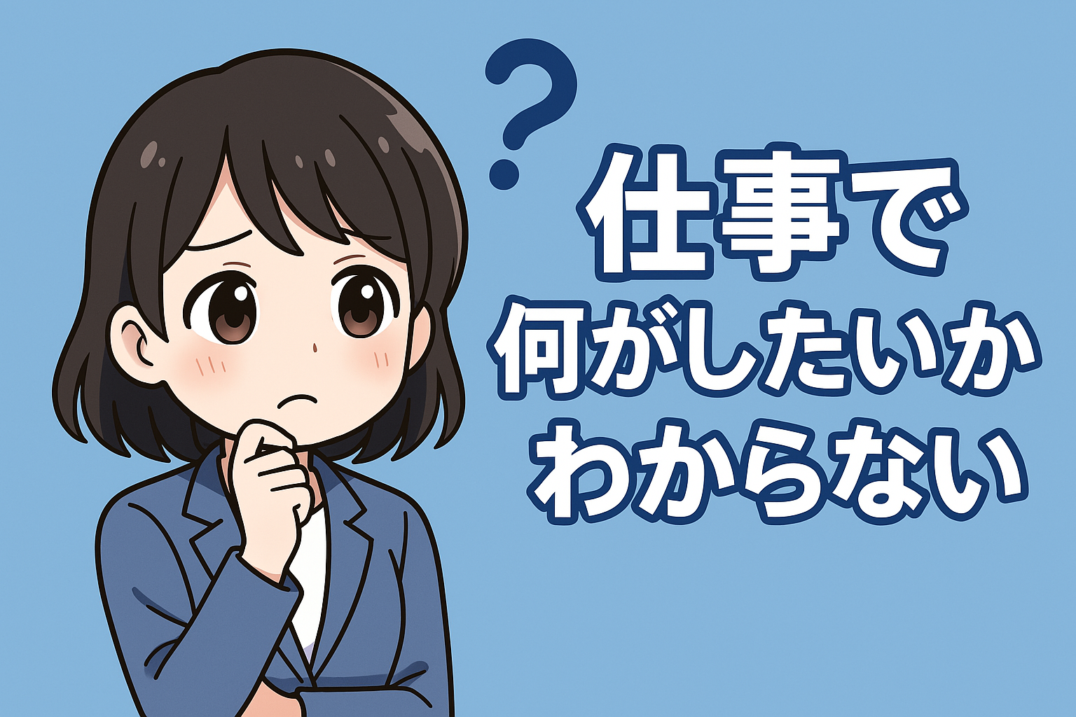 仕事で何がしたいかわからない