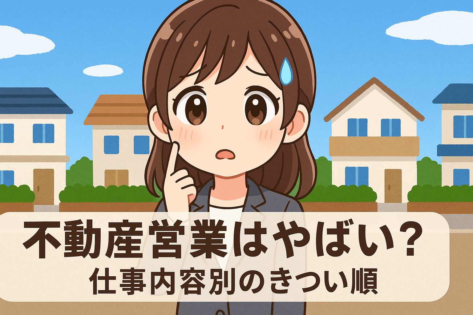 不動産営業はやばい？仕事内容別のきつい順や向いてる人の特徴