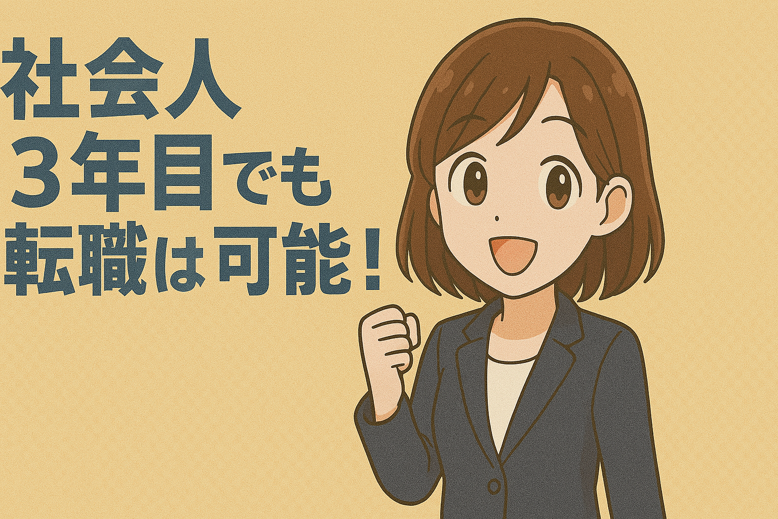 社会人３年目でも転職は可能！