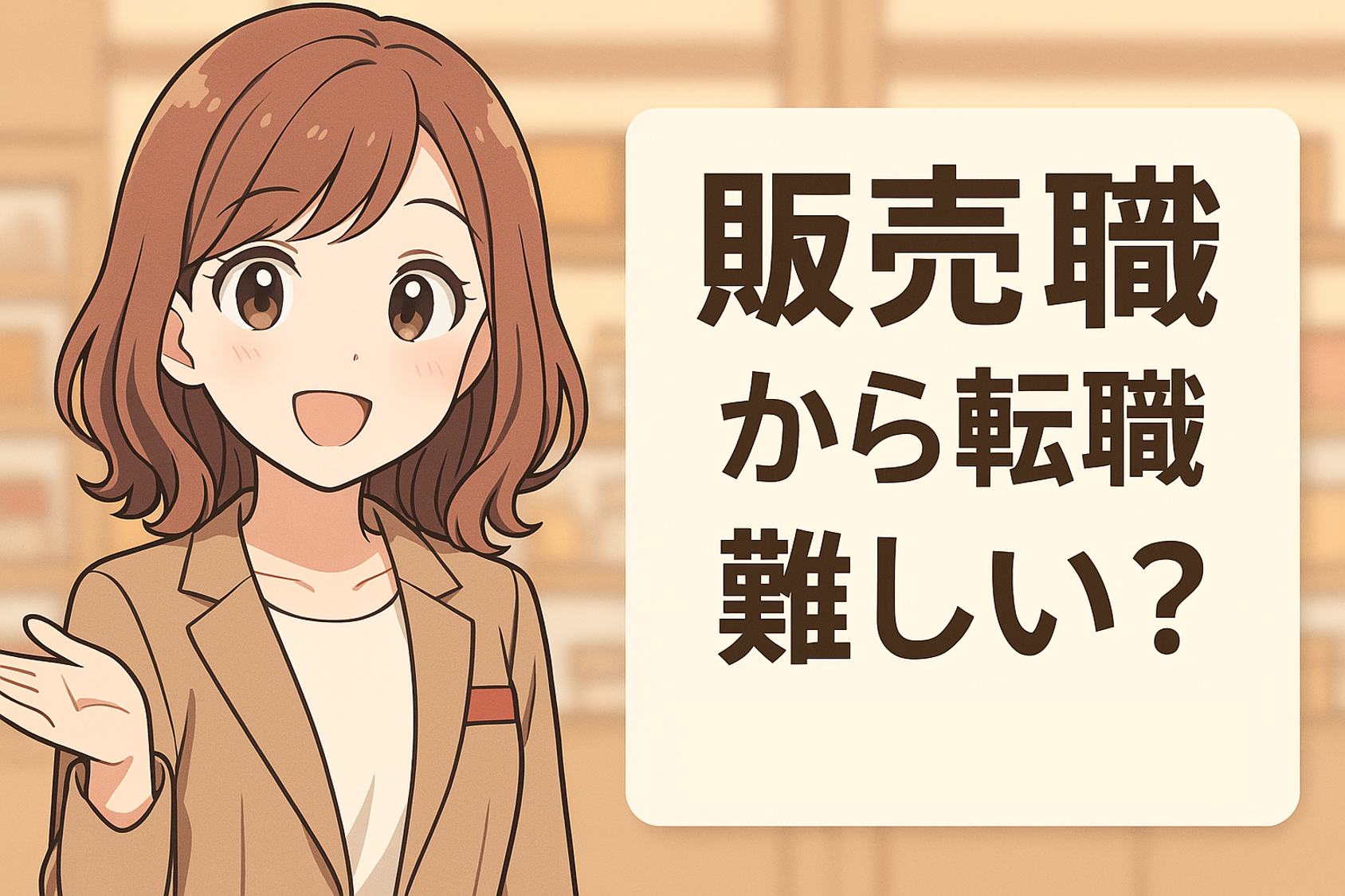 販売職から転職は難しい？