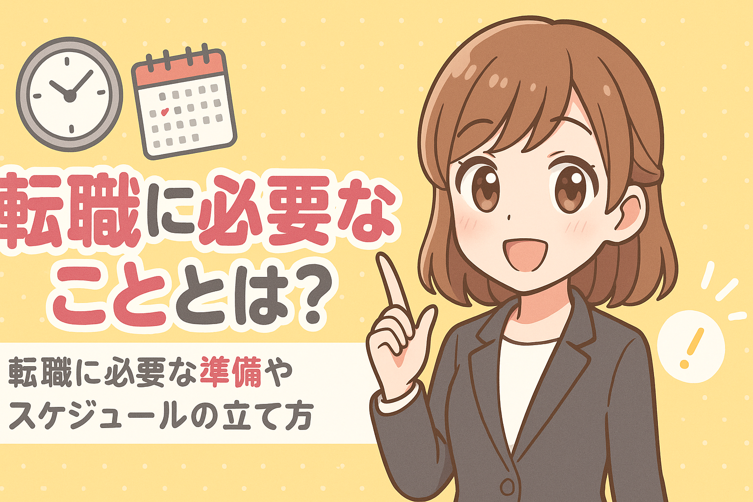 転職に必要なこととは？転職に必要な準備やスケジュールの立て方