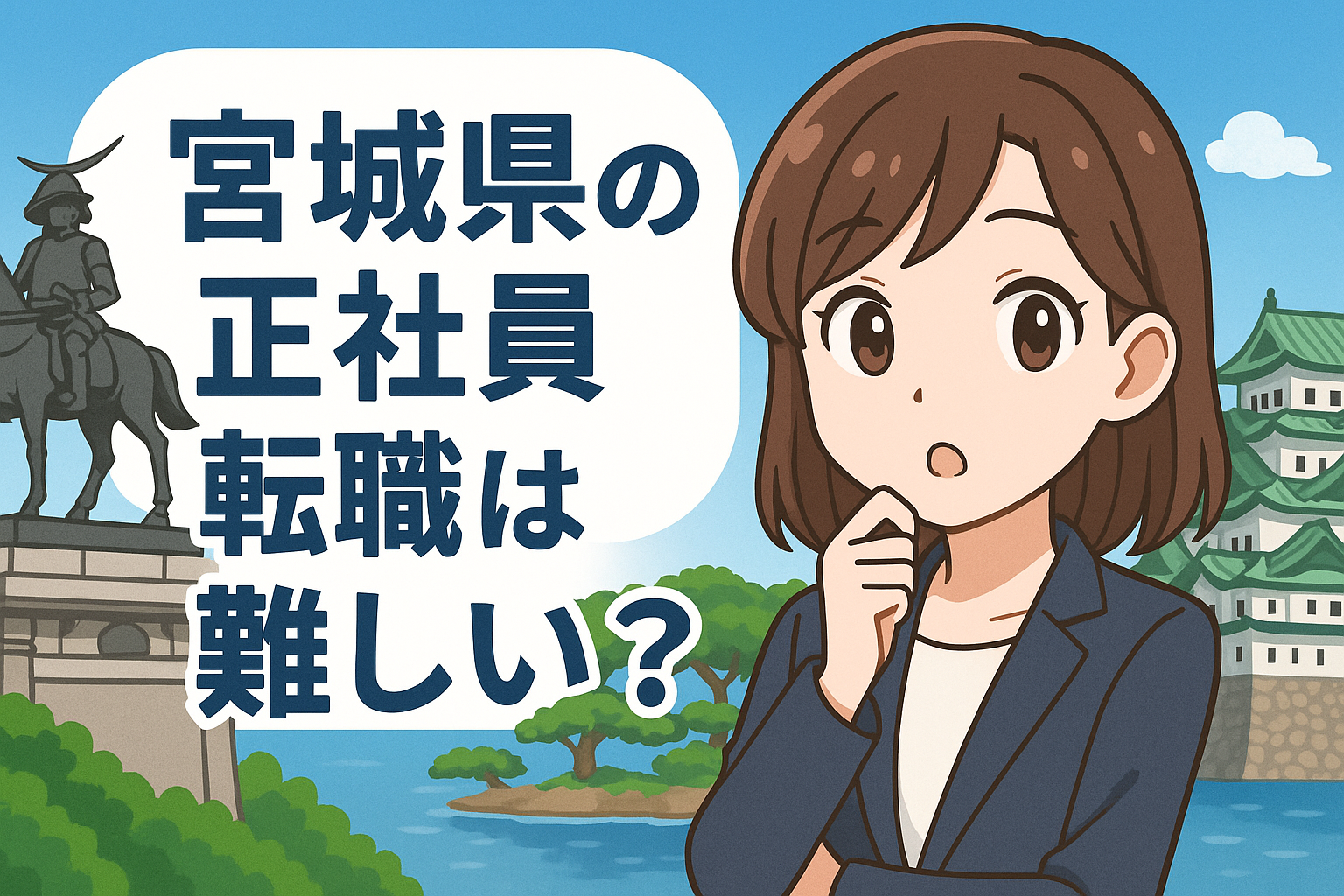 宮城県の正社員転職は難しい？