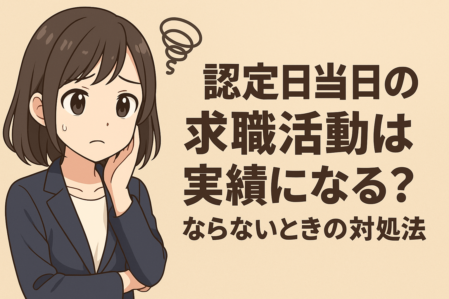 認定日当日の求職活動は実績になる？ならないときの対処法も解説