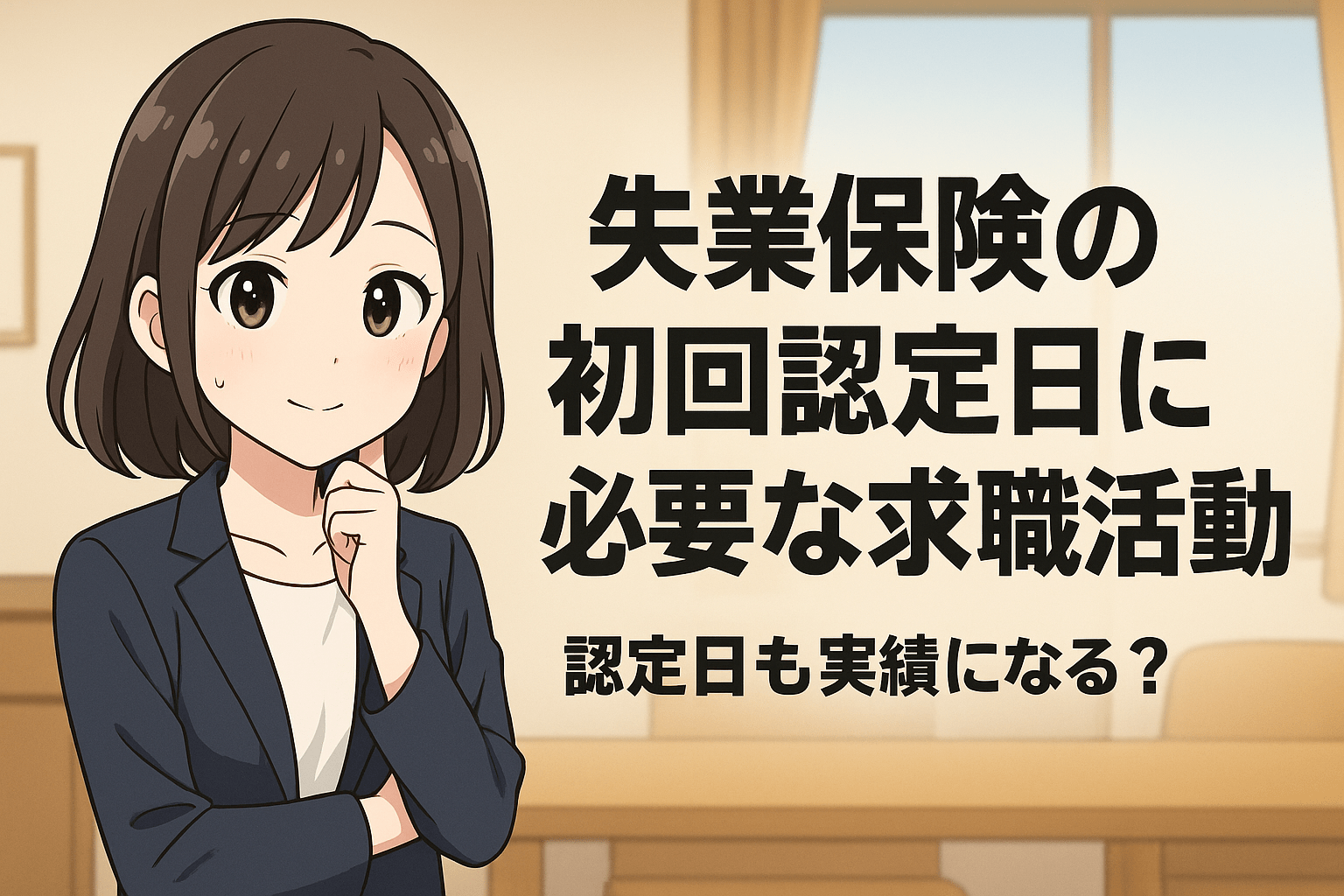 失業保険の初回認定日に必要な求職活動の作り方！認定日も実績になる？