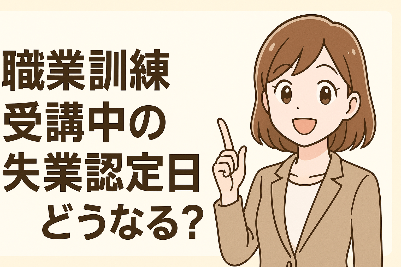 職業訓練受講中の失業認定日はどうなる?訓練中にハローワークへの来所が必要ない理由を解説