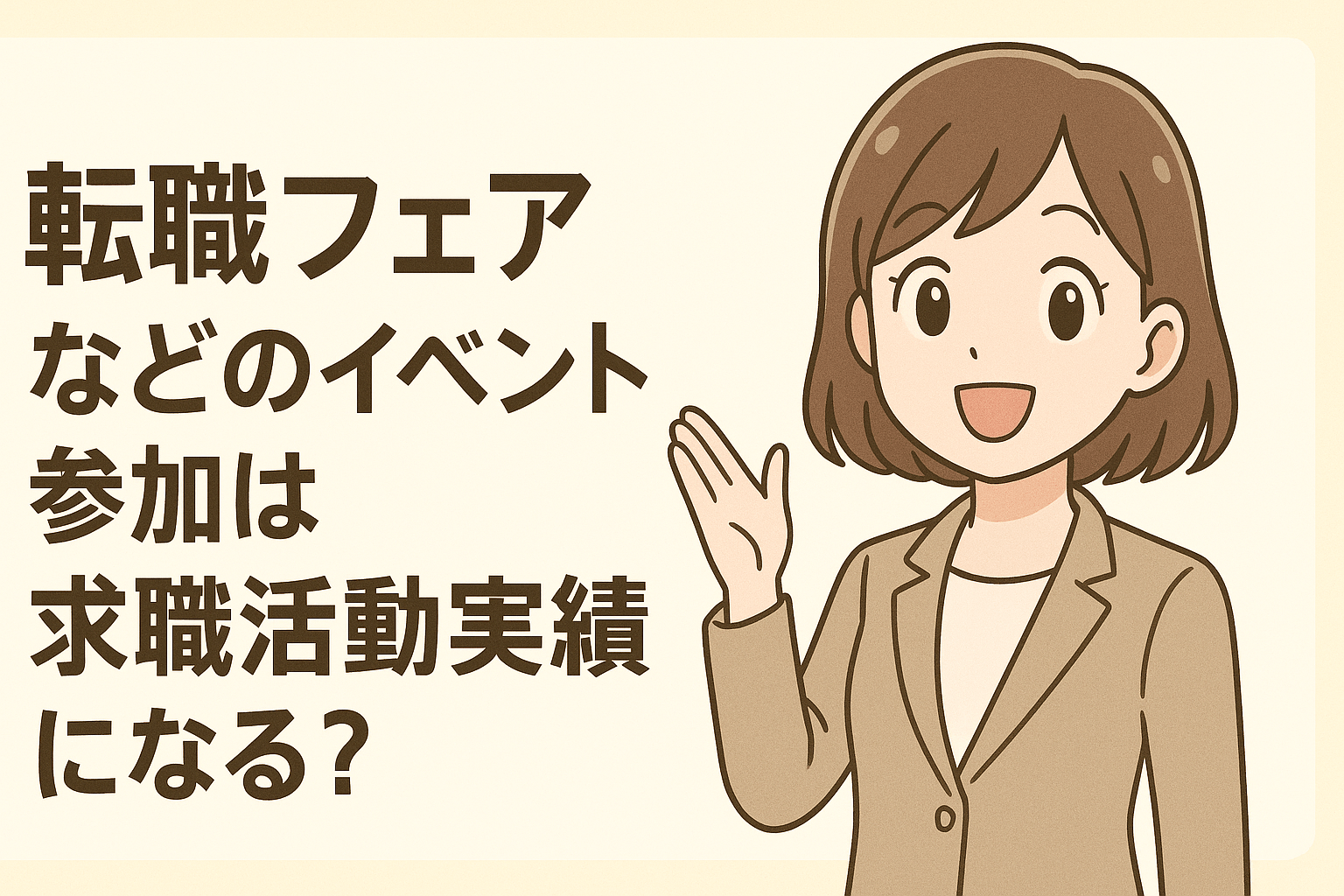 転職フェアなどのイベント参加は求職活動実績になる?失業認定日までに簡単に実績を作る方法を解説